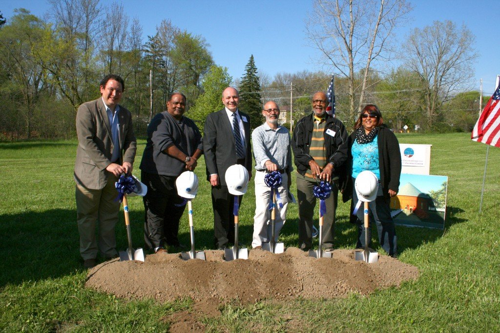 L-R: State Representative Dan Ramos, Council President Ron Rimbert, Interim City Manager Sal Talarico, Public Works Director Jeff Baumann, OURCIT Chair George Abram, Councilmember Sharon Pearson